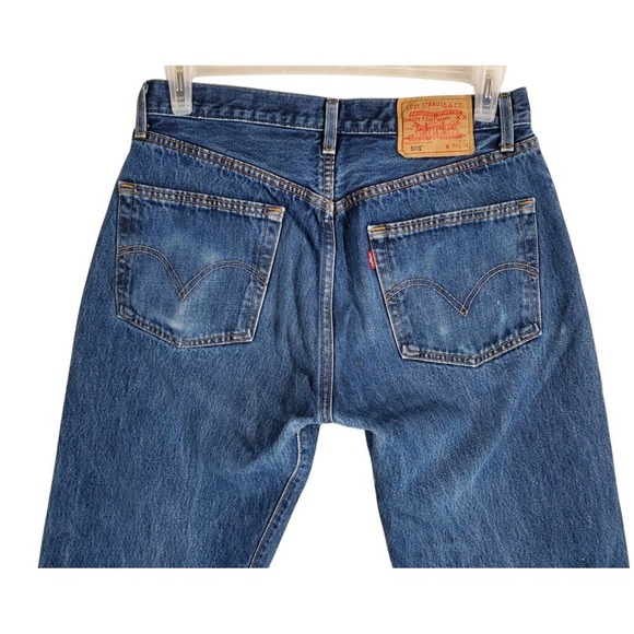 Vtg Levis 501 Blue Jeans Men 34x36 Straight Leg Buttonfly Wk41/2004 (31x34) 215M - Picture 1 of 14